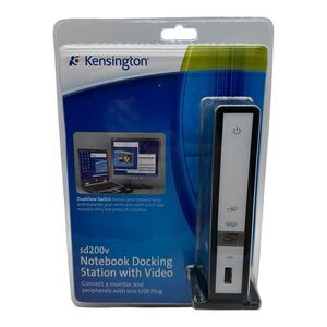 Kensington SD200V Universal Notebook Docking Station with Video - Brand‎ New